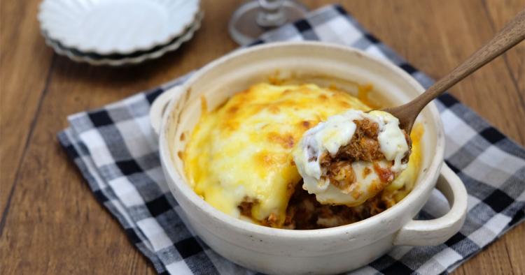 サバ缶おつまみレシピ⑧｜サバ缶ソースのラザニア